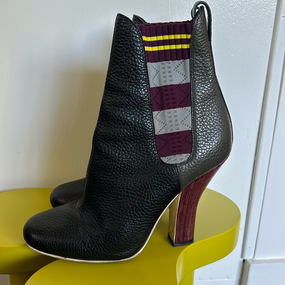 FENDI TWO TONED ROCKOKO SOCK BOOTIE